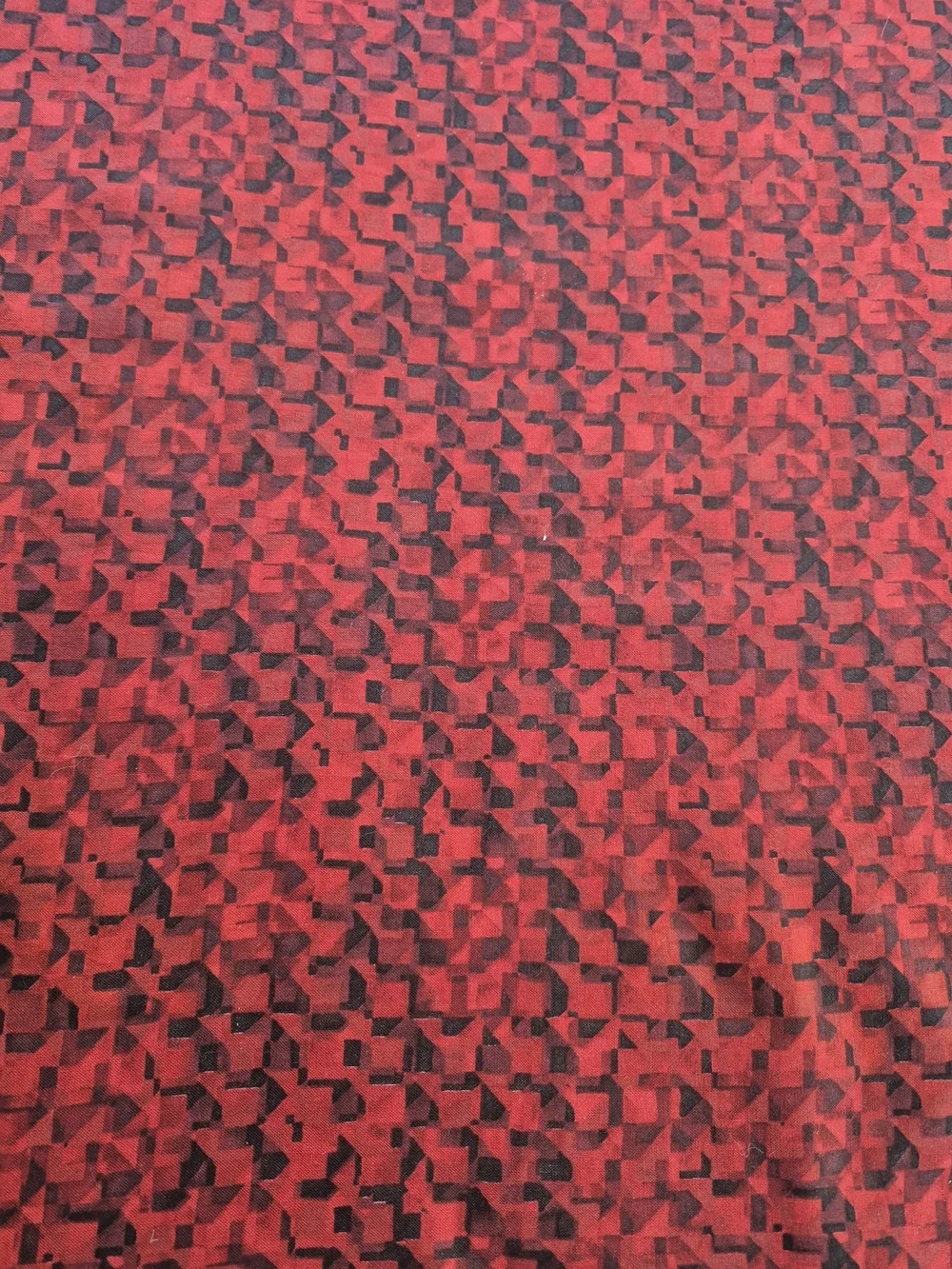 Flirtation Red Black Abstract Cotton Fabric 2 1/2 Yards Northcott Quilting Sewin
